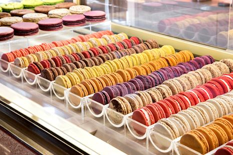 Macarons at the GB Corner Gifts and Flavors store